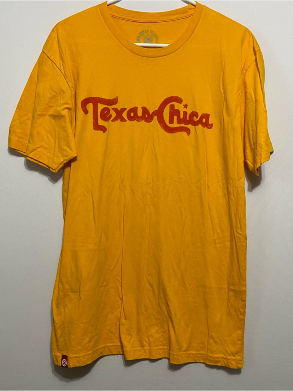 TEXAS CHICA Tumbleweed Texstyles Yellow T Shirt Women Sz L